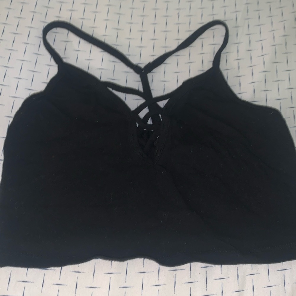 New black crop top